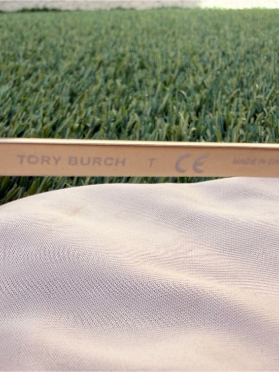 Tory Burch Gold Square Frame Gradient Sunglasses with Case
